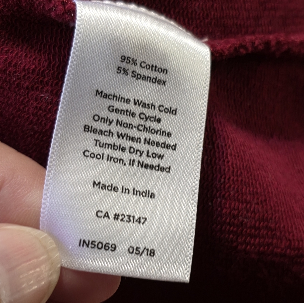 Talbots Factory Zip Front Jacket Maroon Size M - Picture 6 of 8
